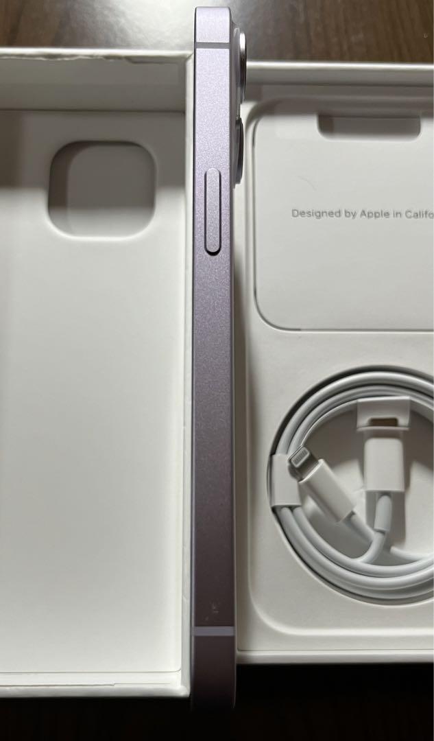iPhone 14 128GB パープル SIMフリー バッテリー容量98%