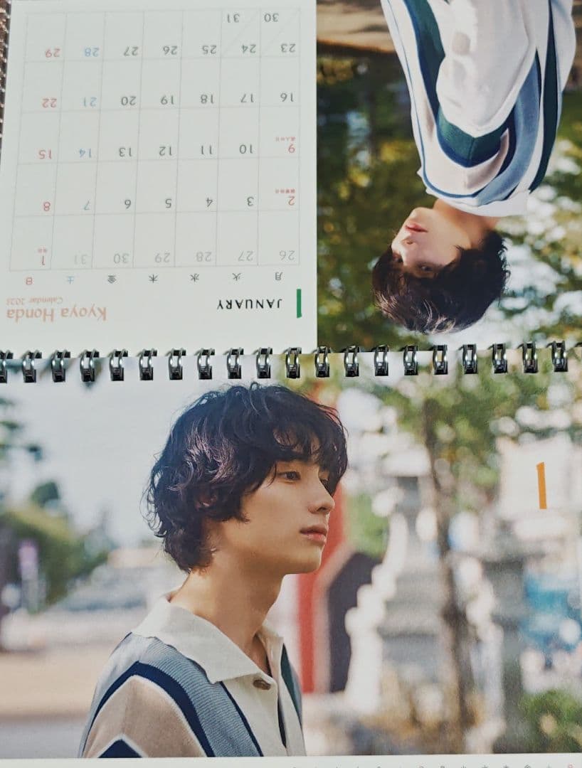 本田響矢 2025年サイン入りカレンダー＆ブロマイドセット新品、♥