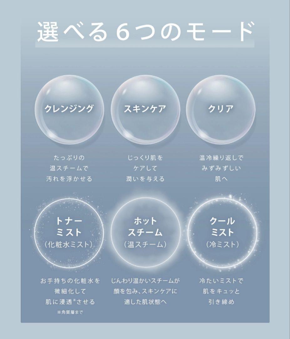 SALONIA ピュアブライトスチーマー Newカラー ベージュ 美顔器 美容