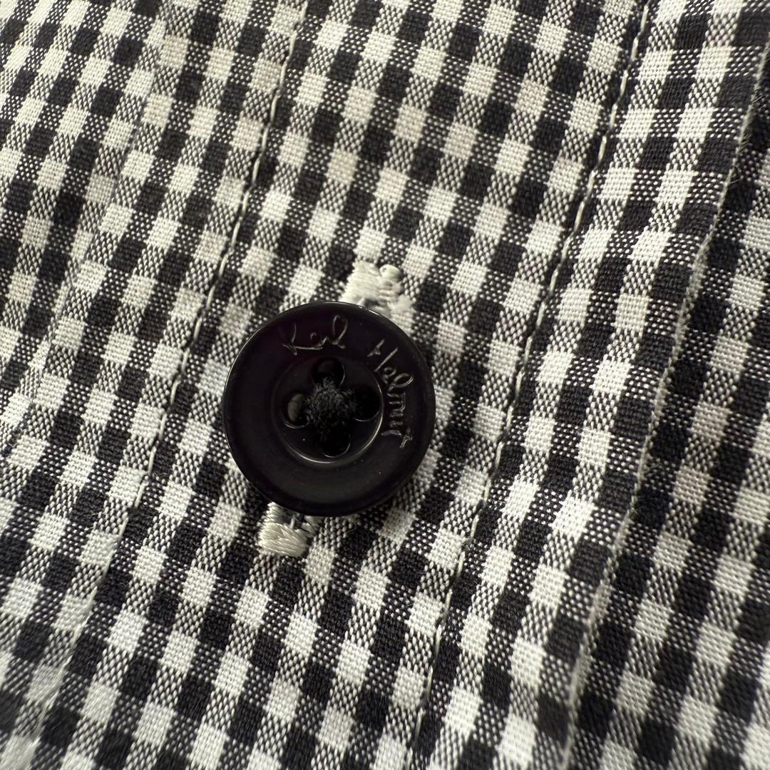 【定価3万・美品】カールヘルム ピンクハウス 長袖ボタンダウンシャツ ワッペンL