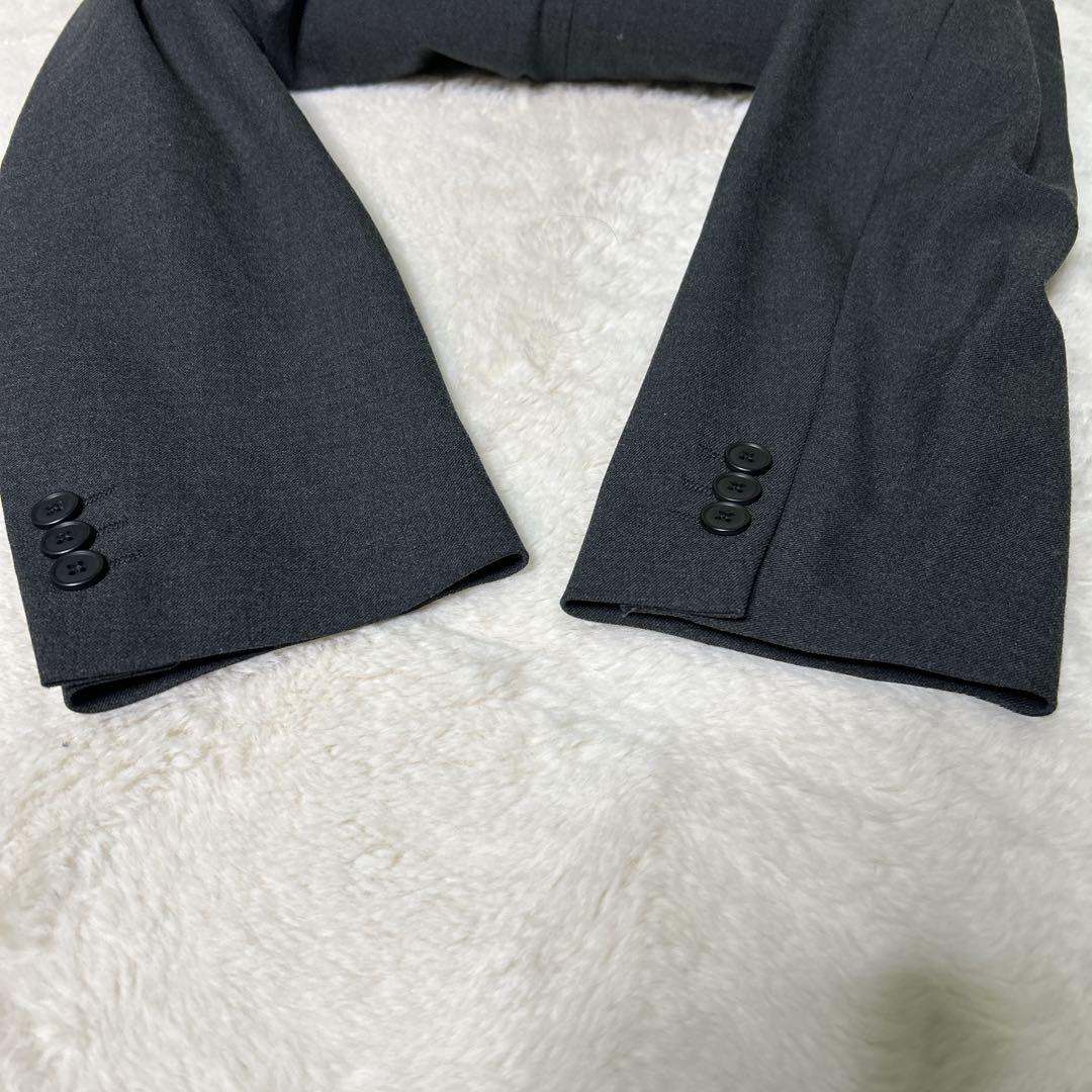 ✨極美品✨洗える ユニクロ 2way ストレッチスーツ セットアップ L グレー