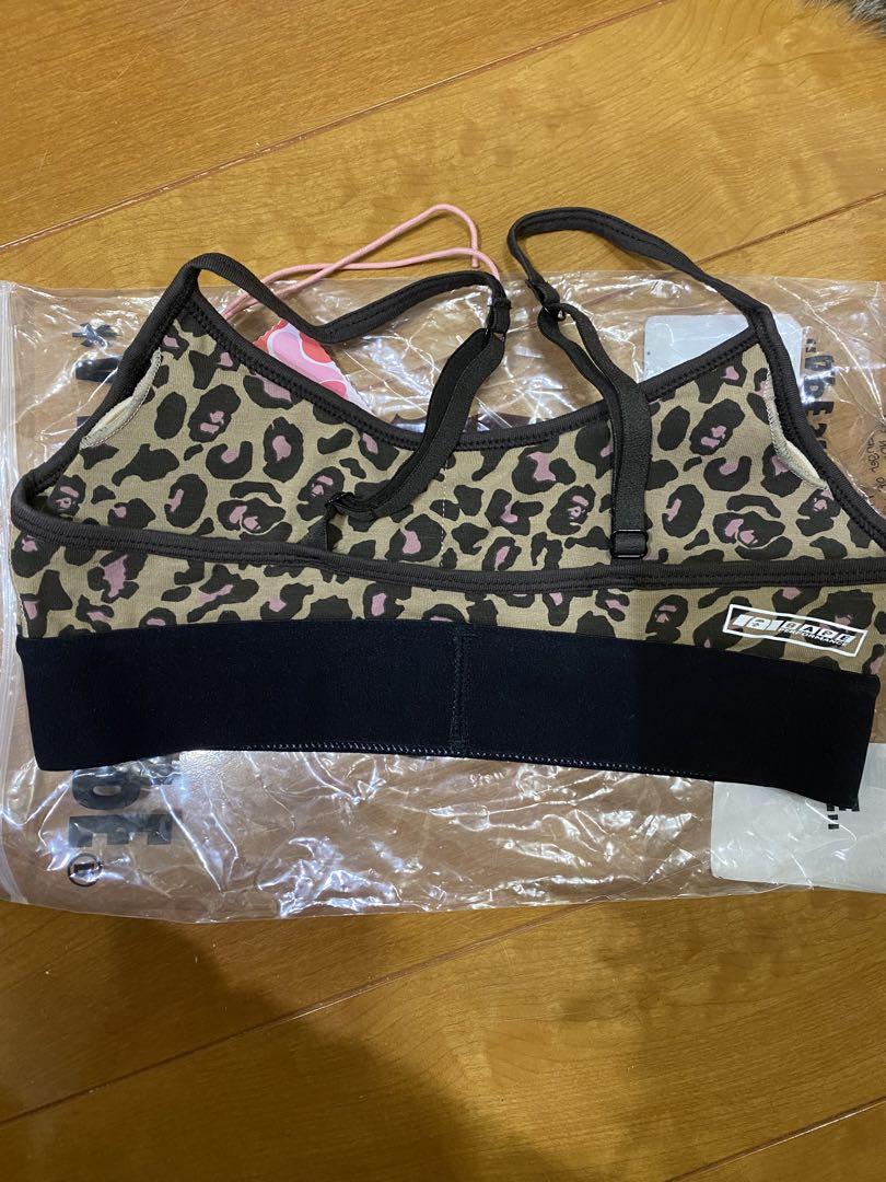 A BATHING APE LEOPARD SPORT BRA 1