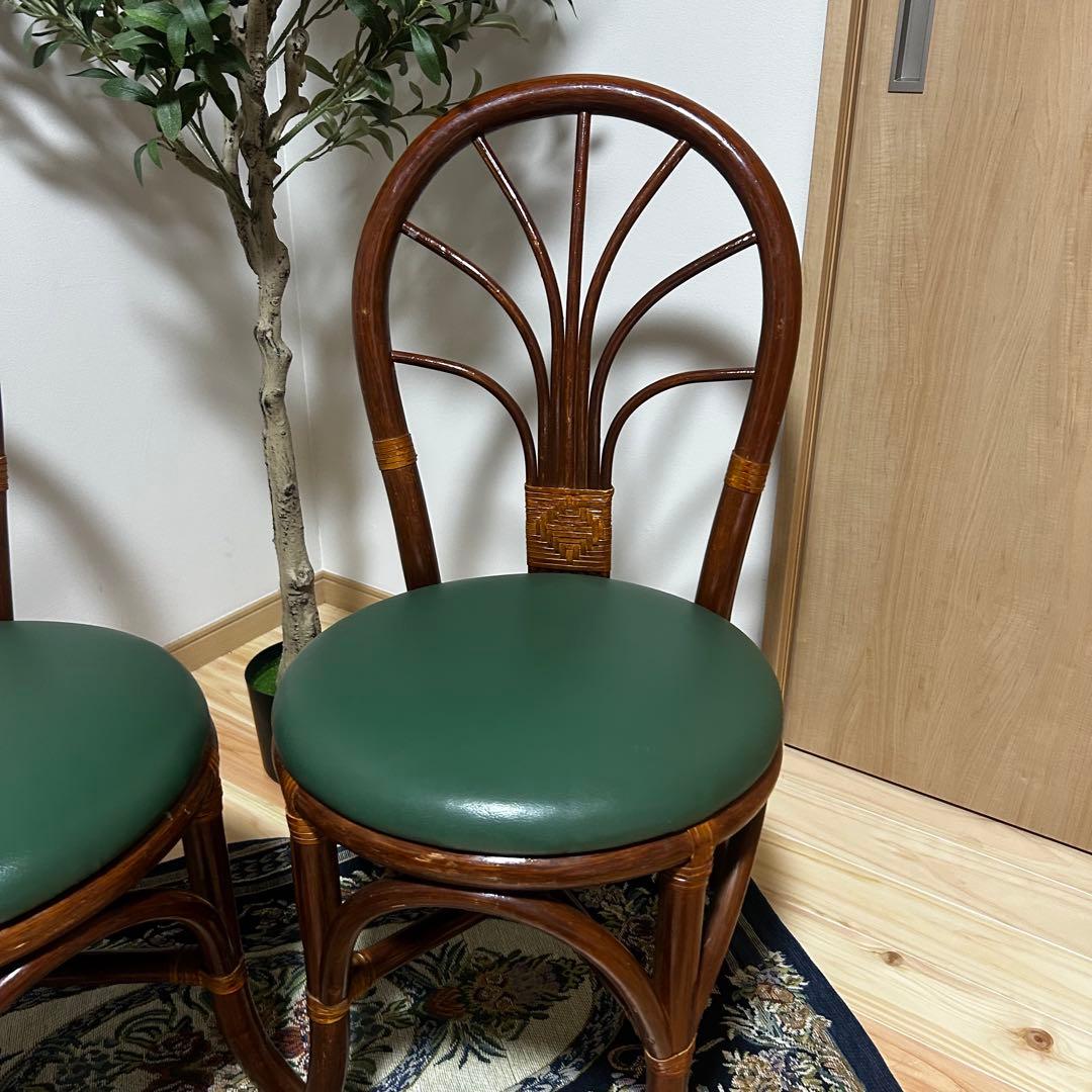 2脚セット グリーンやや傷や汚れあり