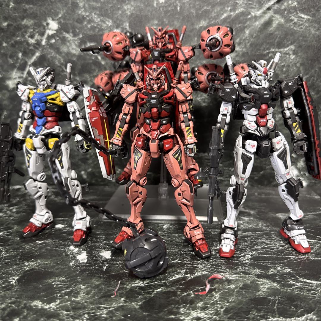 HG 赤いガンダム ビット6個装備 塗装完成品 ガンプラ