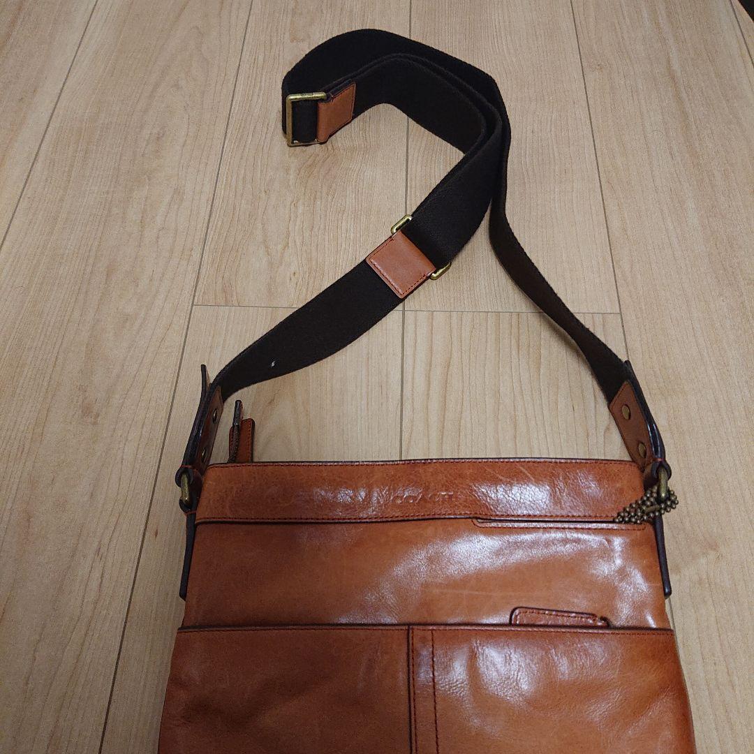 爆買い！ COACH レザー ショルダーバッグ ブラウン バッグ
