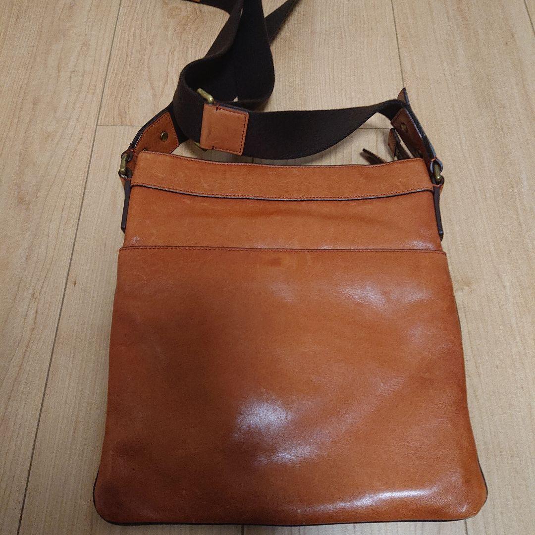 COACH レザー ショルダーバッグ ブラウン