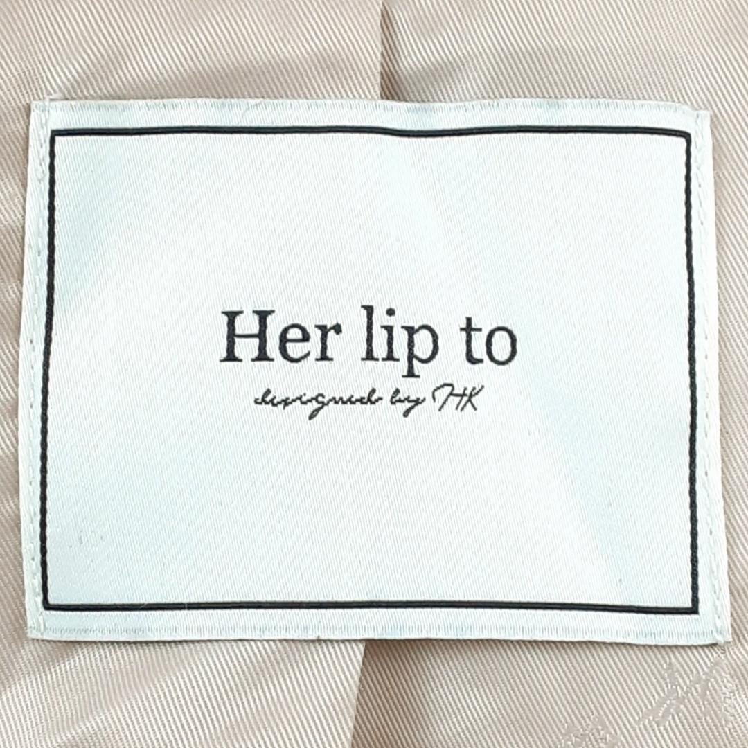 美品◎Her lip to ハーリップトゥ ファーコート ベージュ Sサイズ 美品◎Her lip to ハーリップトゥ ファーコート ベージュ Sサイズ