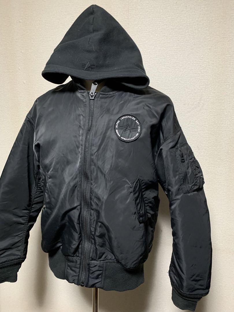 ALPHA INDUSTRIES アルファインダストリーズ　フード付き　ma1