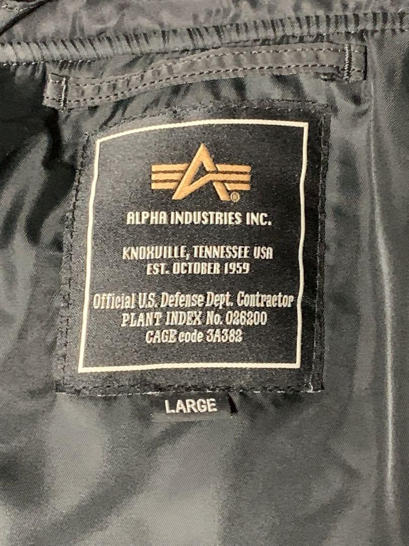 ALPHA INDUSTRIES アルファインダストリーズ　フード付き　ma1