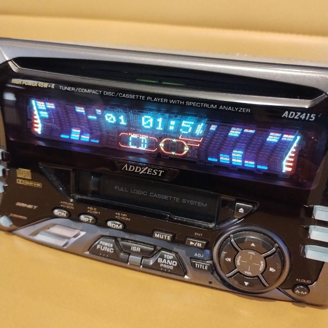 AZEST ADZ415スペアナ付きCDカセットプレイヤーl700ミラジーノ
