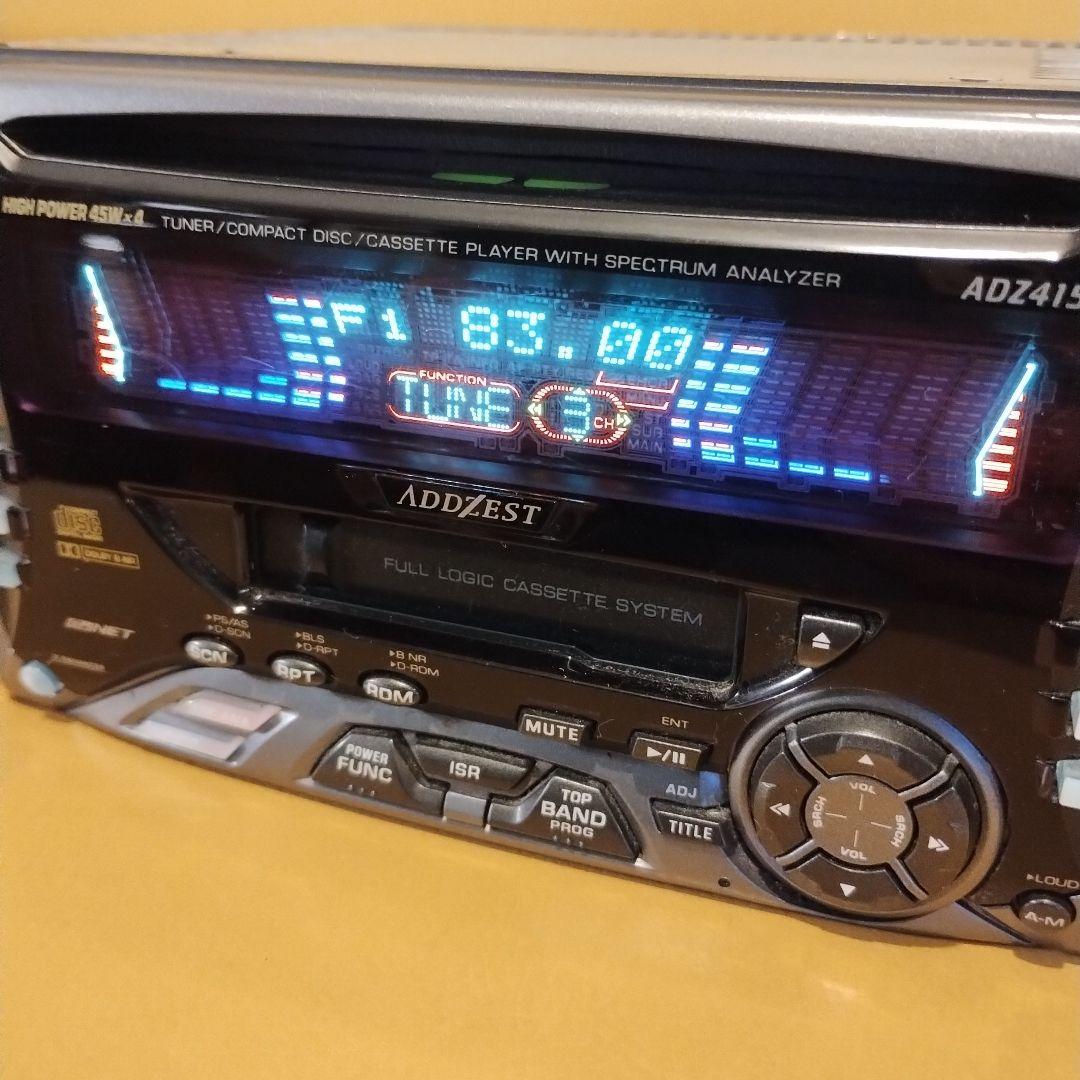AZEST ADZ415スペアナ付きCDカセットプレイヤーl700ミラジーノ