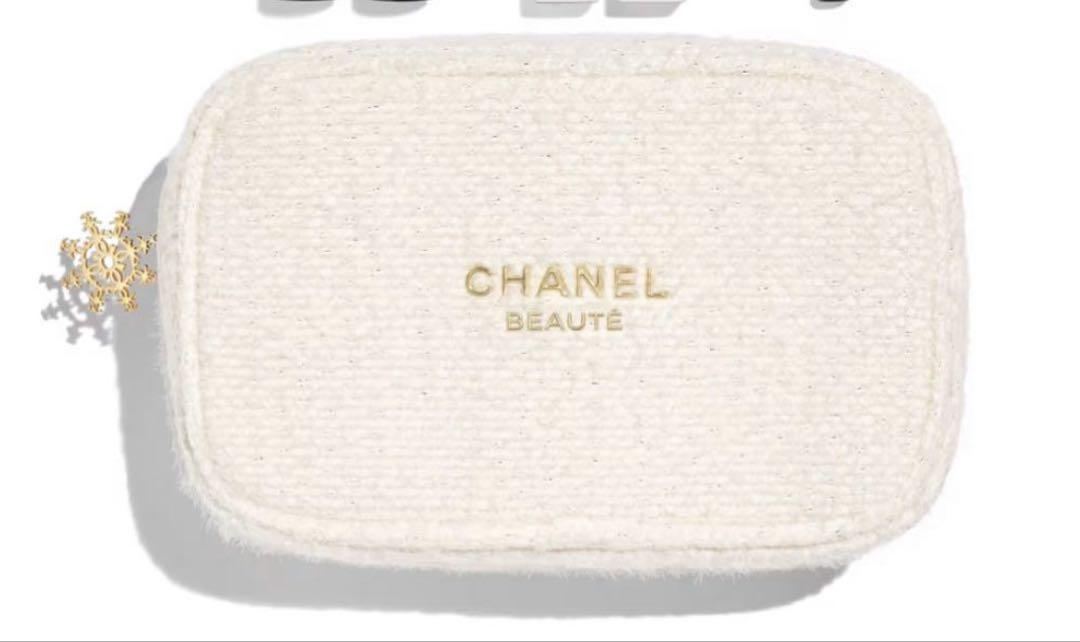 【新品未使用 】CHANEL 2024 クリスマスコフレ ポーチ ホワイト ヴィンテージ 通販ファッション - 【新品未使用】CHANEL 2024