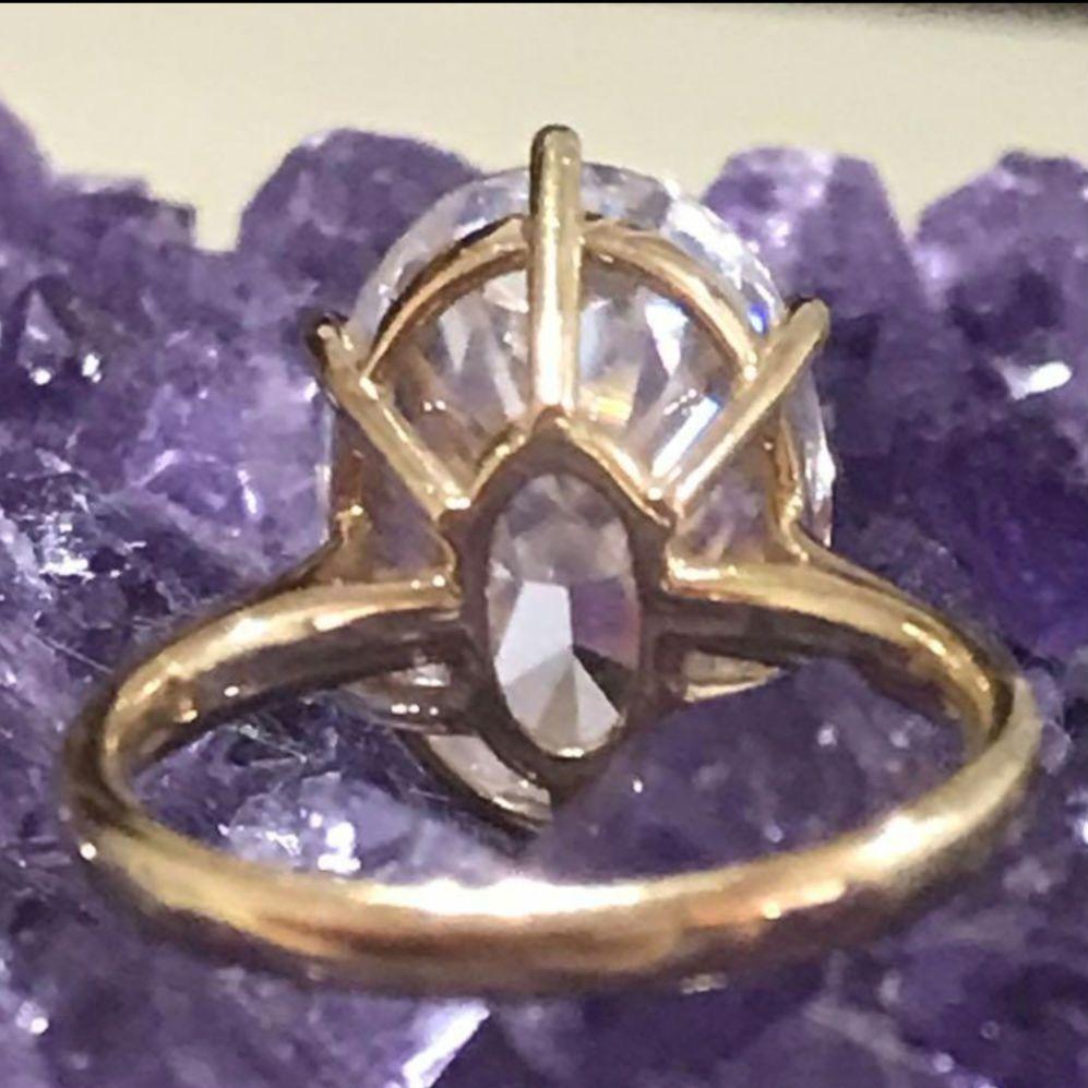 モアサナイト❤️10ct❤️AU750❤️11号⭐18金イエローゴールドリング