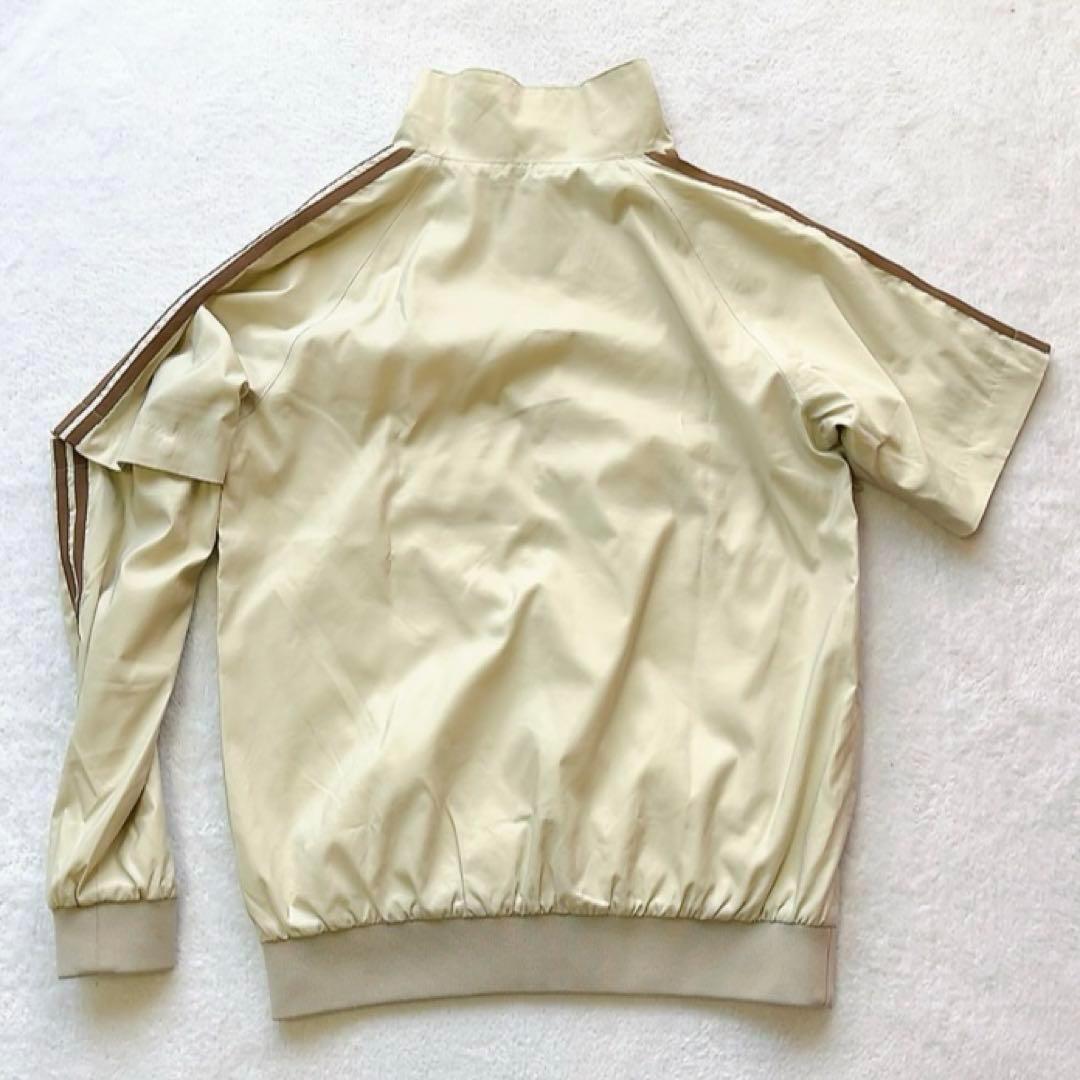 極美品　パーリーゲイツ　２WAY　ハーフジップ　ライン　スニード 半袖　ベージュ