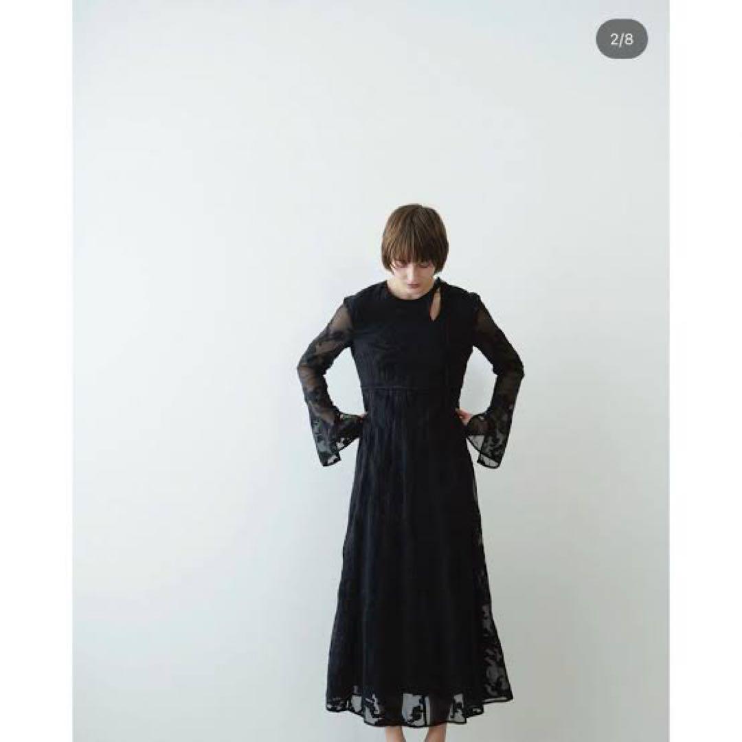 ワンピース CLANE BULGED FLOWER JACQUARD ONE PIECE