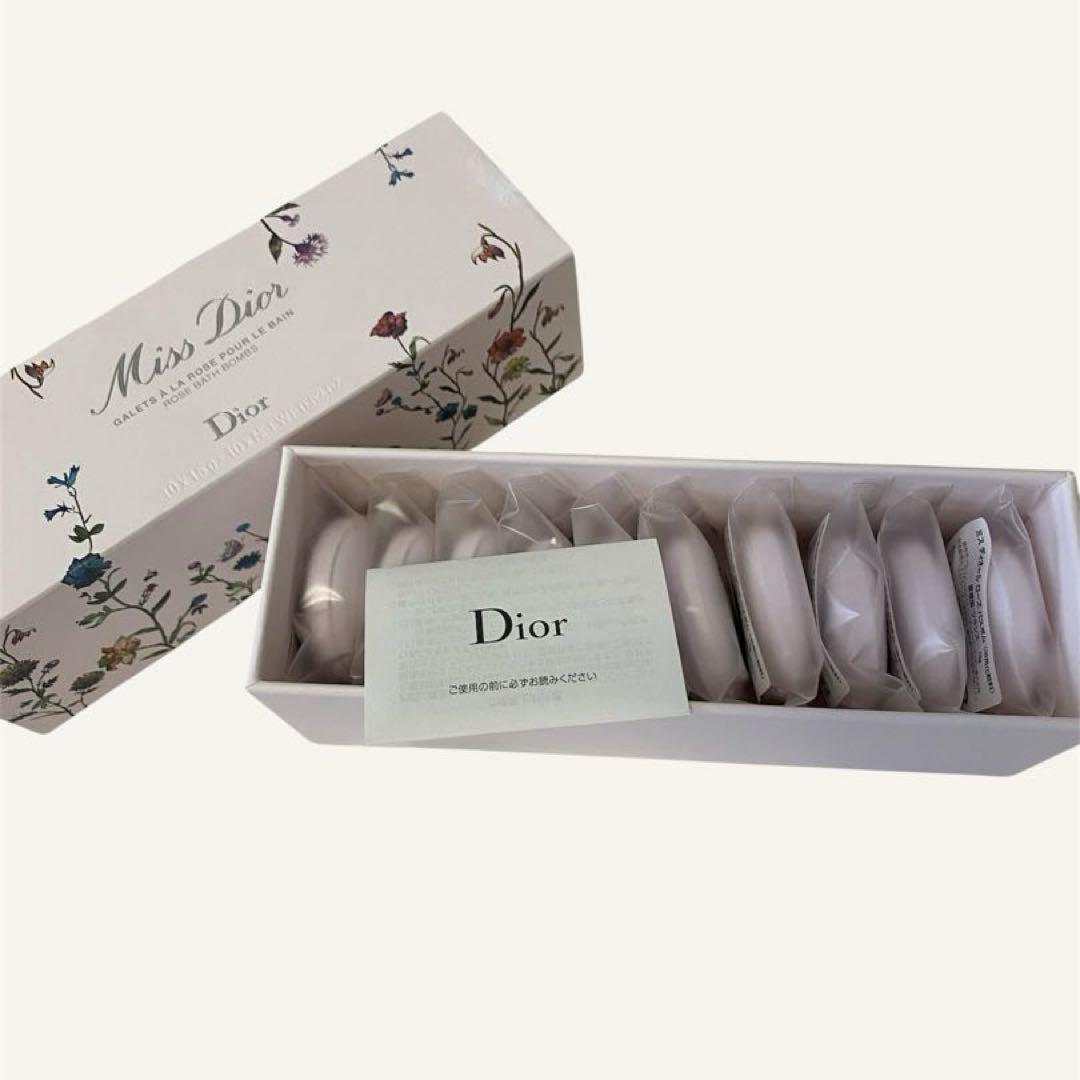 新品 DIOR バスボム Christian Dior ディオール ミスディオール ローズ バスボム 10