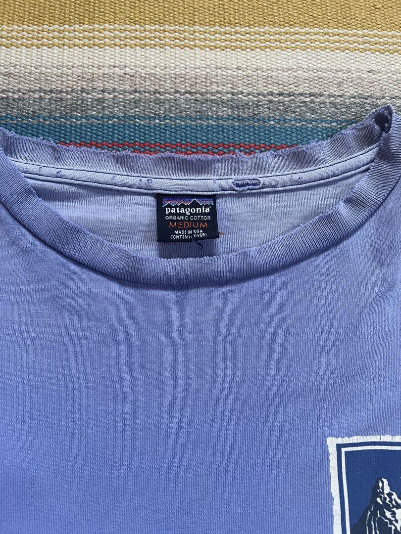 希少 90's Patagonia パタゴニア 長袖Tシャツ Mサイズ USA製