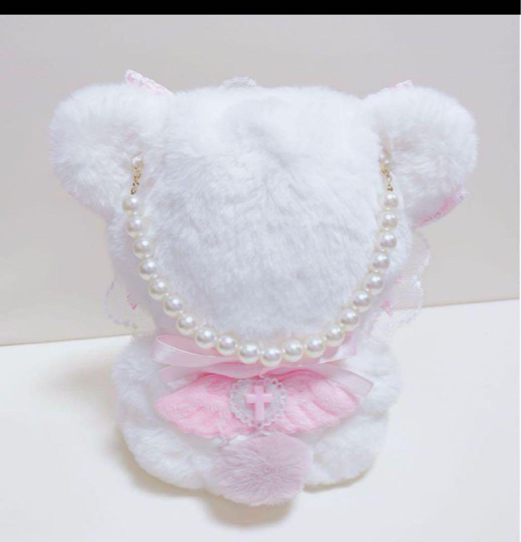 おすわり ぬい服♥着ぐるみ♥アンスタ 16cm♥天使♥バッグチャーム付き♥38