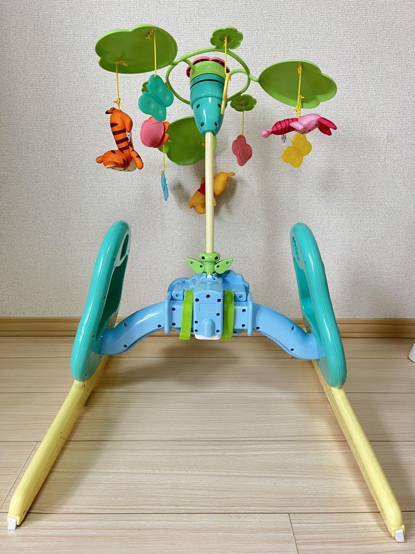 美品*くまのプーさん　 えらべる回転6WAYジムにへんしんメリー