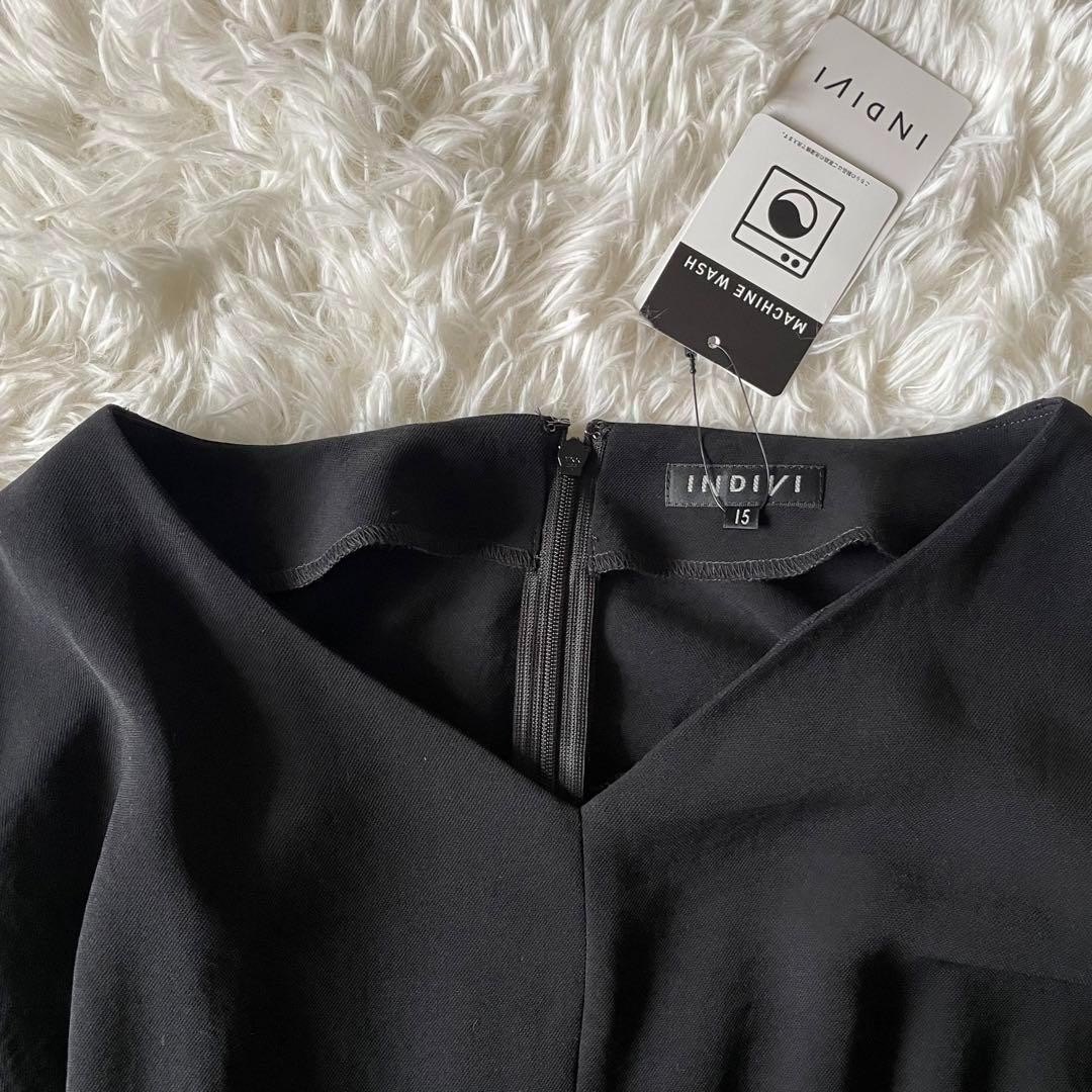 【タグ付き】【大きいサイズ】　INDIVI ワンピース　15号　ウォッシャブル