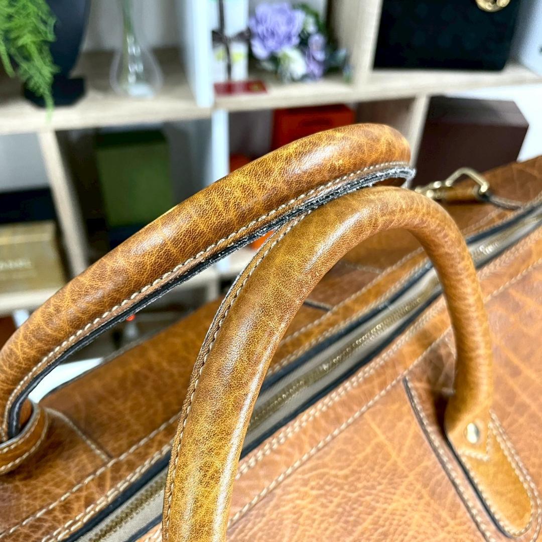 超美品 90's GOLD PFEIL ドイツ 2way ボストンバッグ レザー