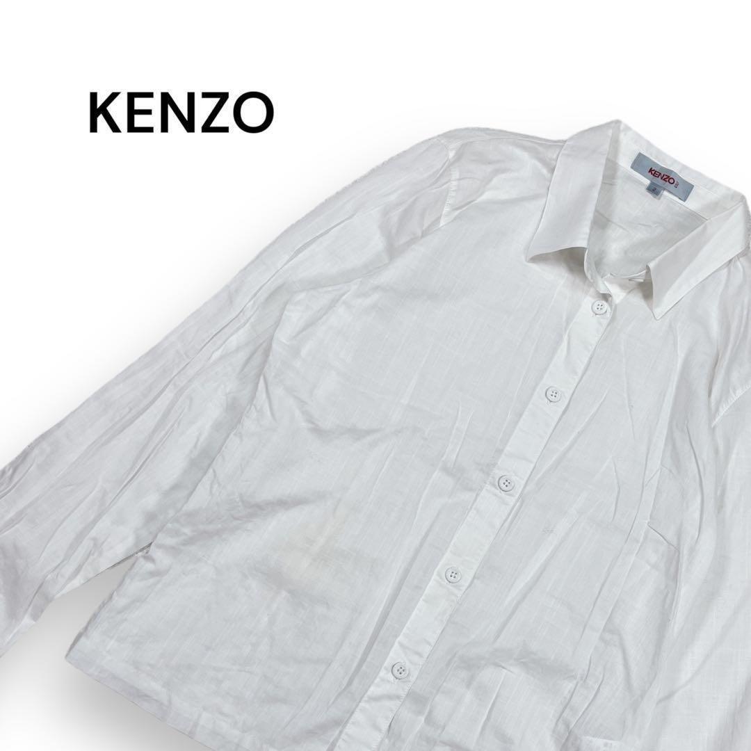 【ケンゾー】KENZO シャツ ブラウス オフィスカジュアル ゴルフ 無地
