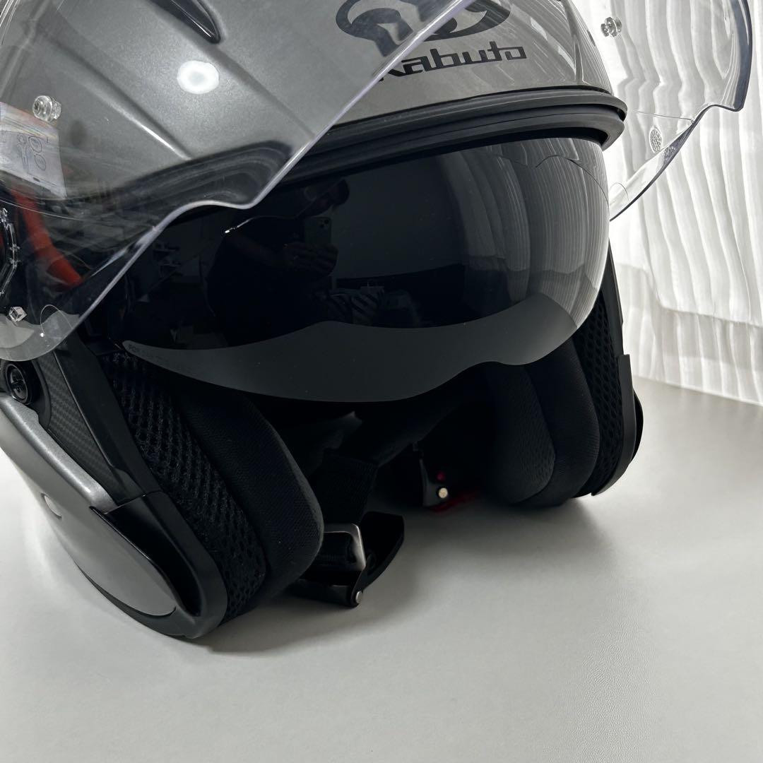 OGK EXCEED ジェットヘルメット グレー 保存袋付 OGK EXCEED ジェットヘルメット グレー 保存袋付 - メルカリ