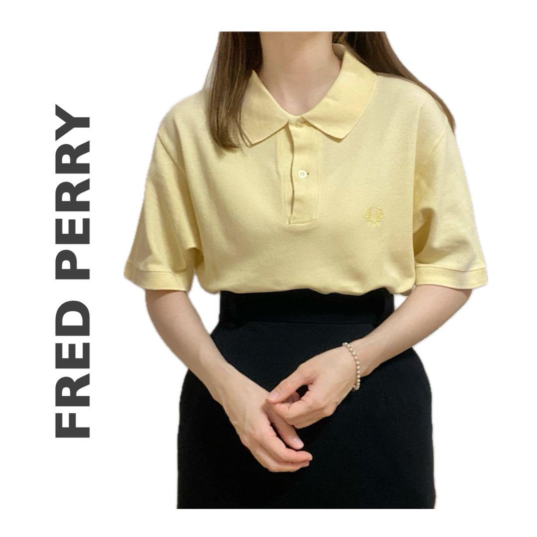 【美品】FRED PERRY ポロシャツ 刺繍ロゴ イングランド製 人気カラー. FRED PERRY ポロシャツ ワンポイント刺繍ロゴ イングランド製