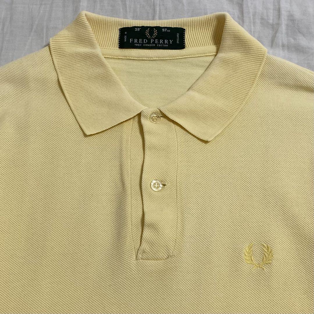 【美品】FRED PERRY ポロシャツ 刺繍ロゴ イングランド製 人気カラー. FRED PERRY ポロシャツ ワンポイント刺繍ロゴ イングランド製
