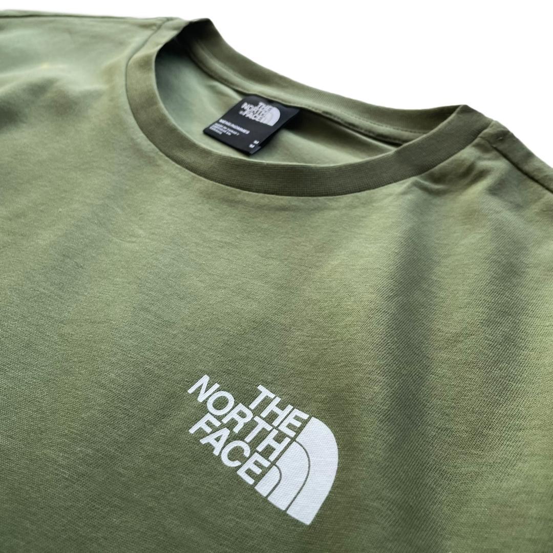 ノースフェイス Tシャツ メンズ 海外L 日本XL相当 グリーン 新品 box