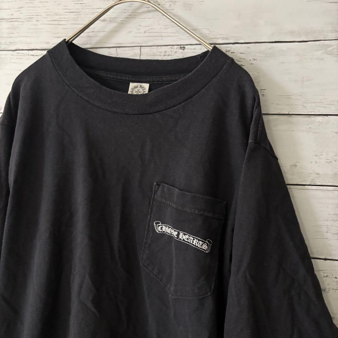 ぴ*ん様 CHROME HEARTSクロムハーツ ロンT 長袖Tシャツ USA製