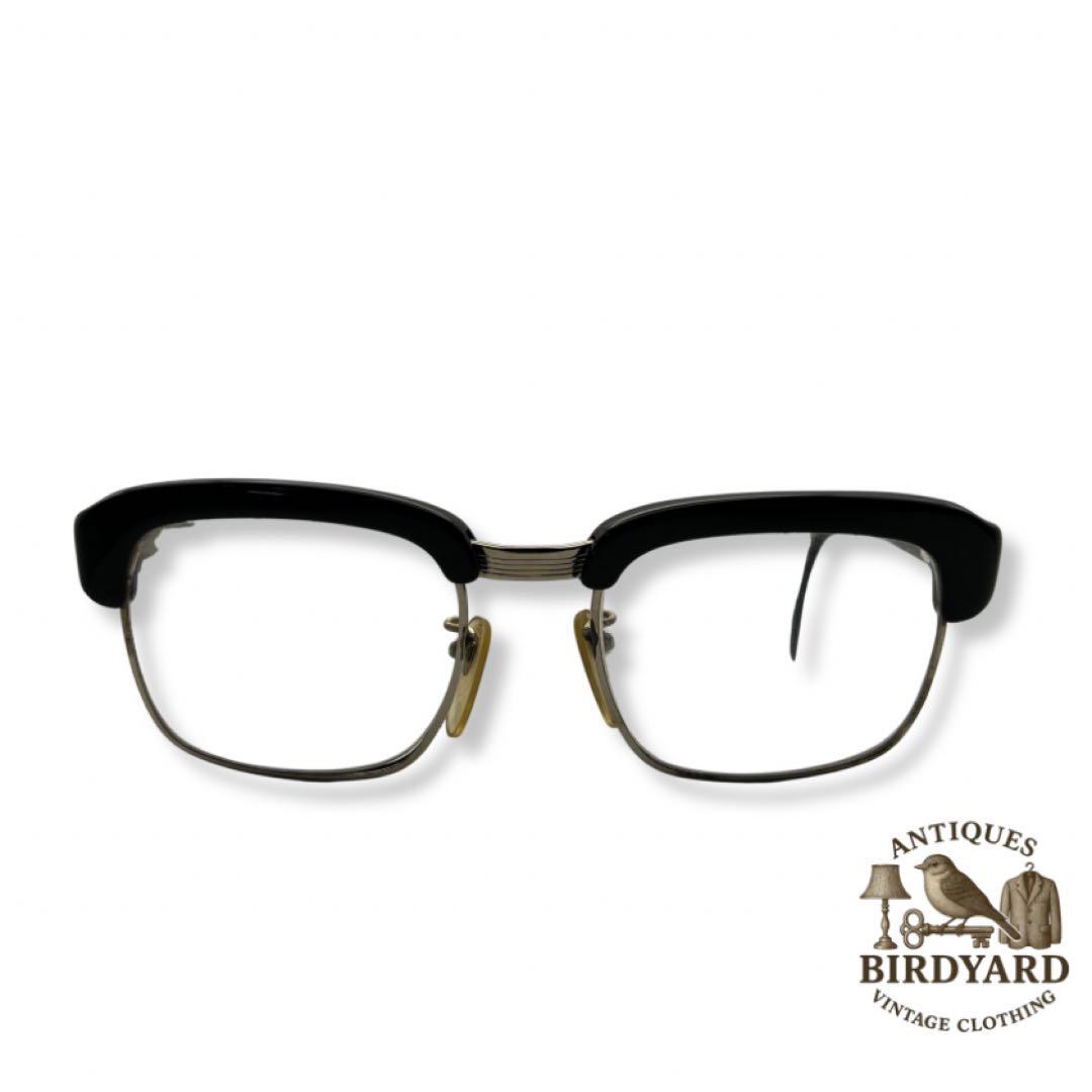 U-SON シャレードマークⅡ 金張り ブローライン 眼鏡フレーム目立った傷や汚れなし