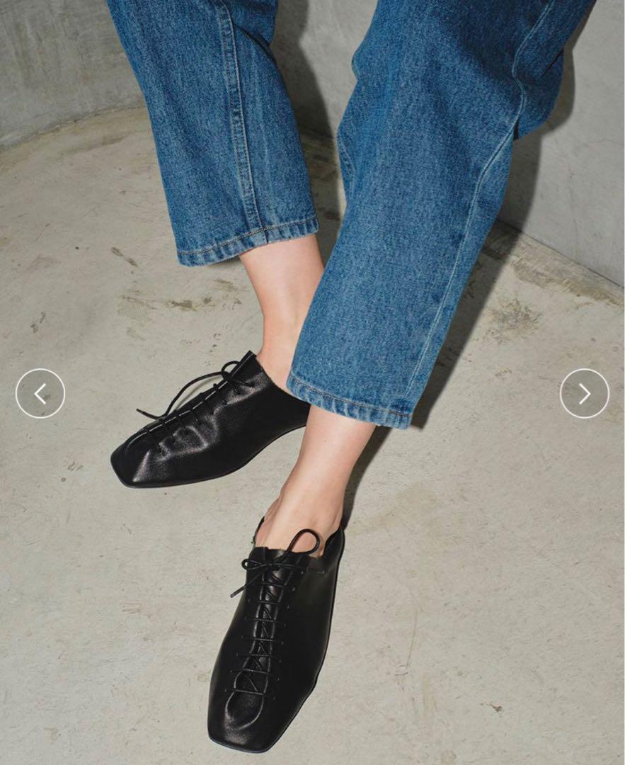 靴 TODAYFUL Laceup Leather Shoes 36