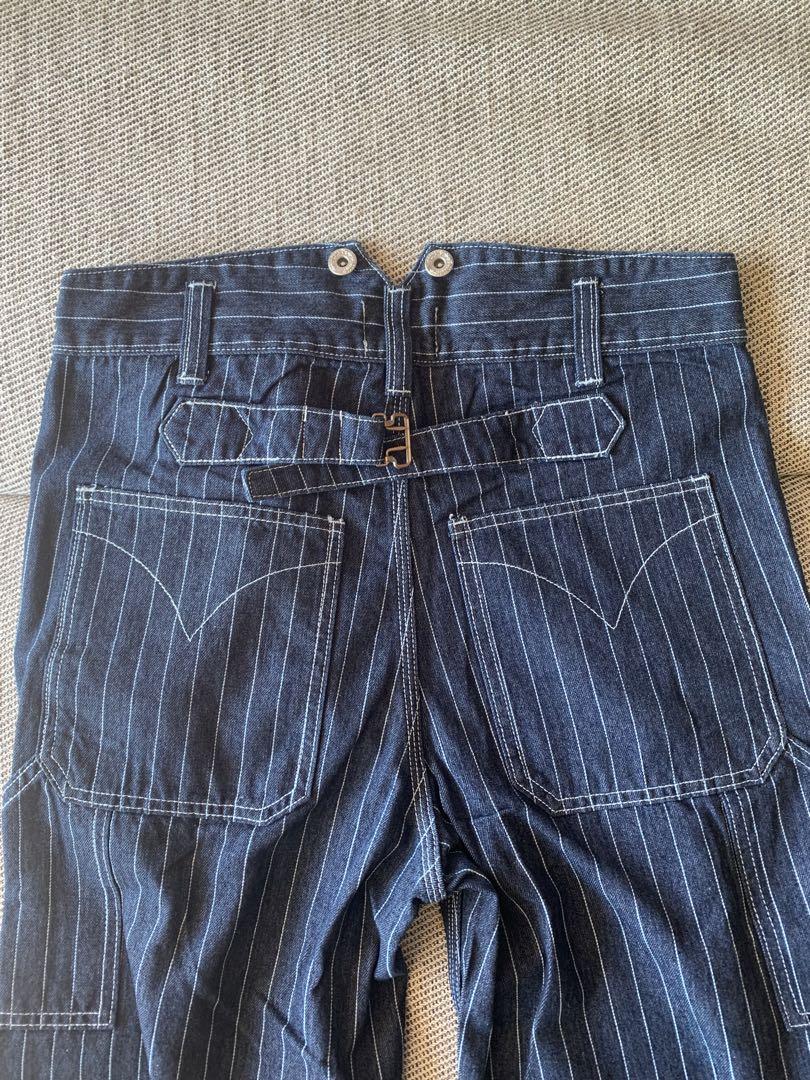 デニムパンツ S ウォバッシュ ヒッコリー ストライプ アメカジ