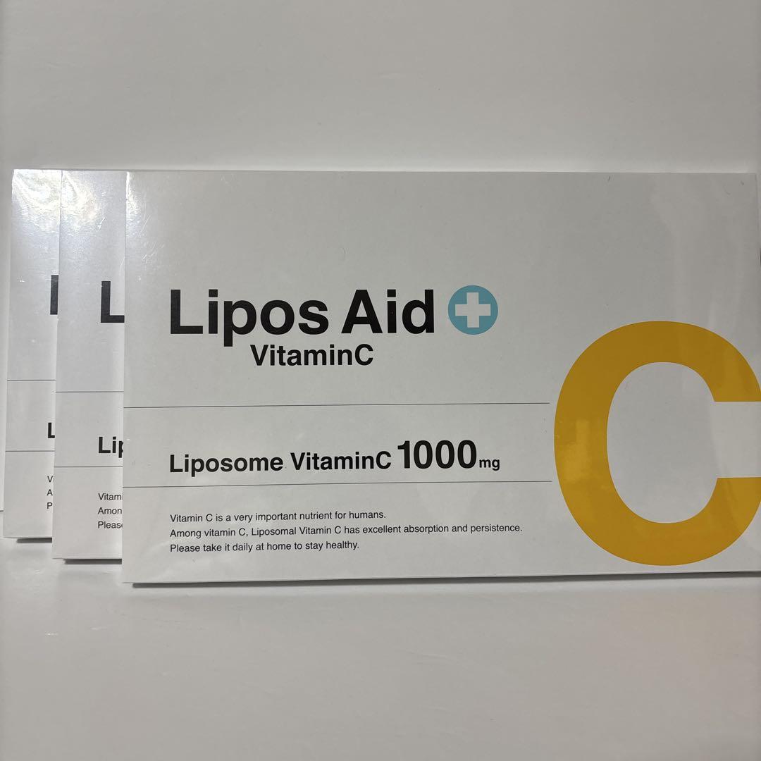 Lipos Aid VitaminC リポソームビタミンC 1000mg ×3箱