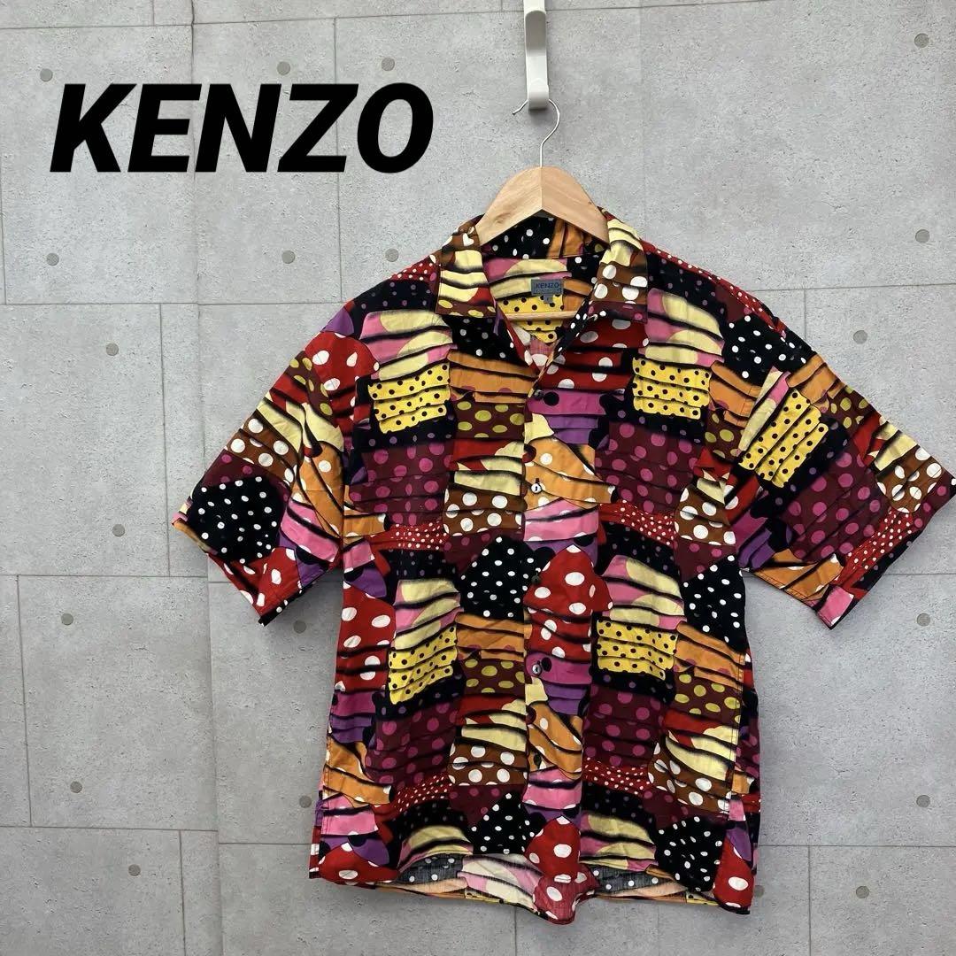KENZO ケンゾー 半袖シャツ 開襟 総柄 メンズ F マルチカラー