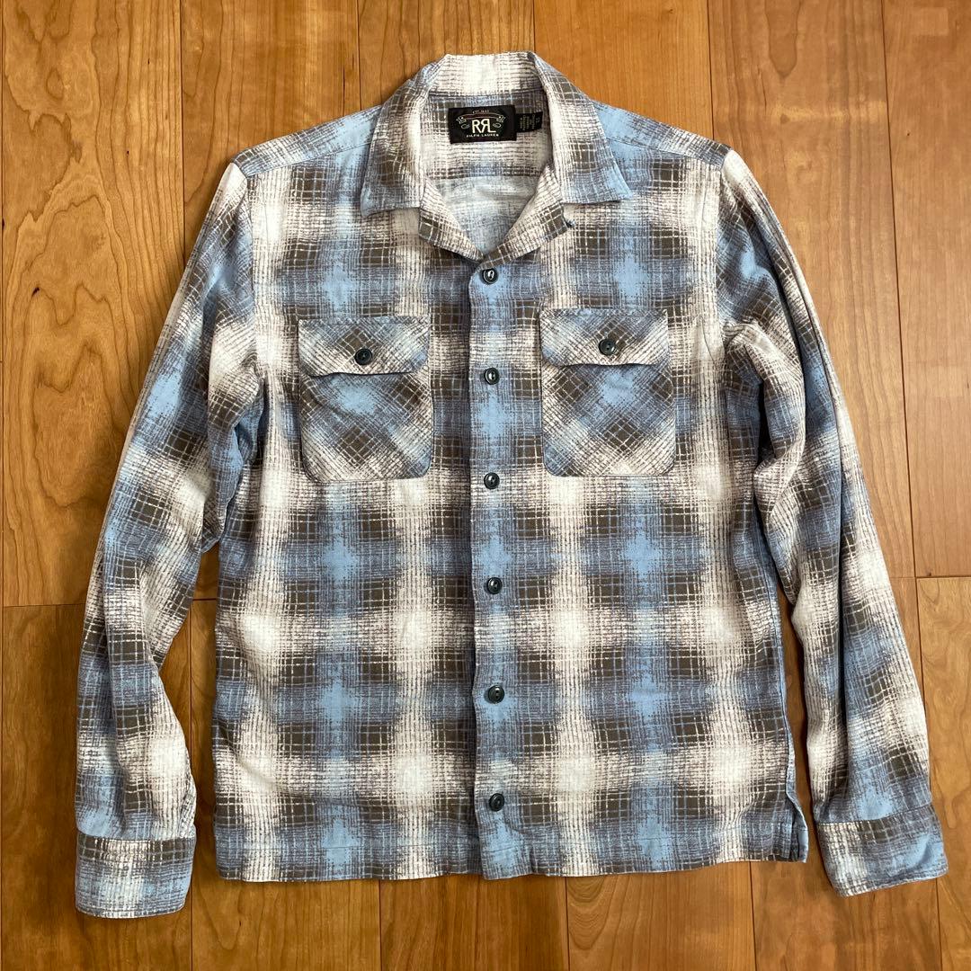 RRL プリントネルシャツ　XS