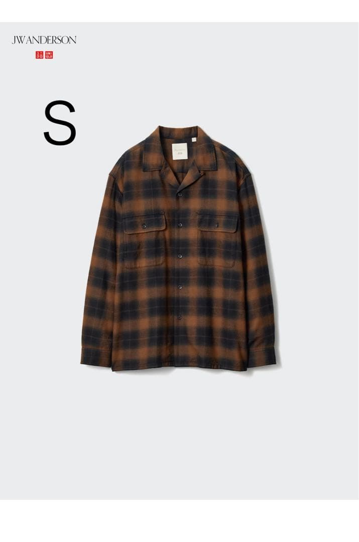 ユニクロJW ANDERSON ブラッシュドコットンオーバーサイズシャツ　S