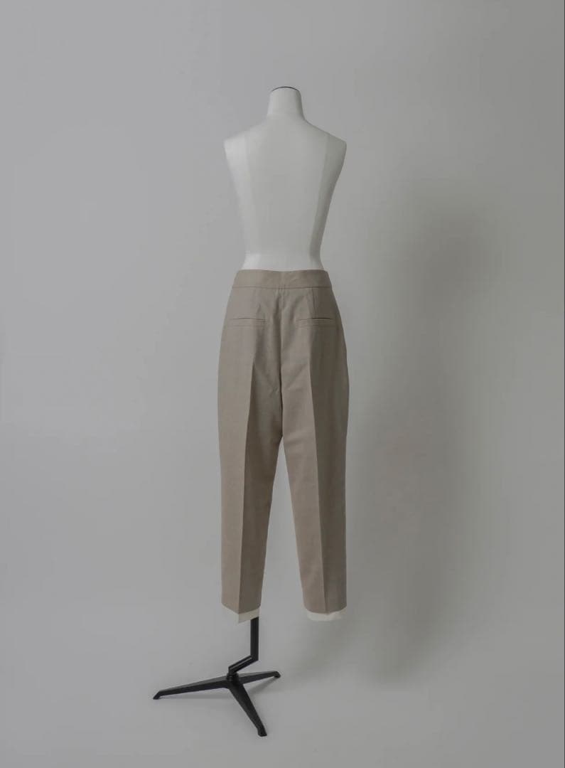 lohen ローヘン レイヤード２タックパンツ ベージュM DECORATOM_COM_BR