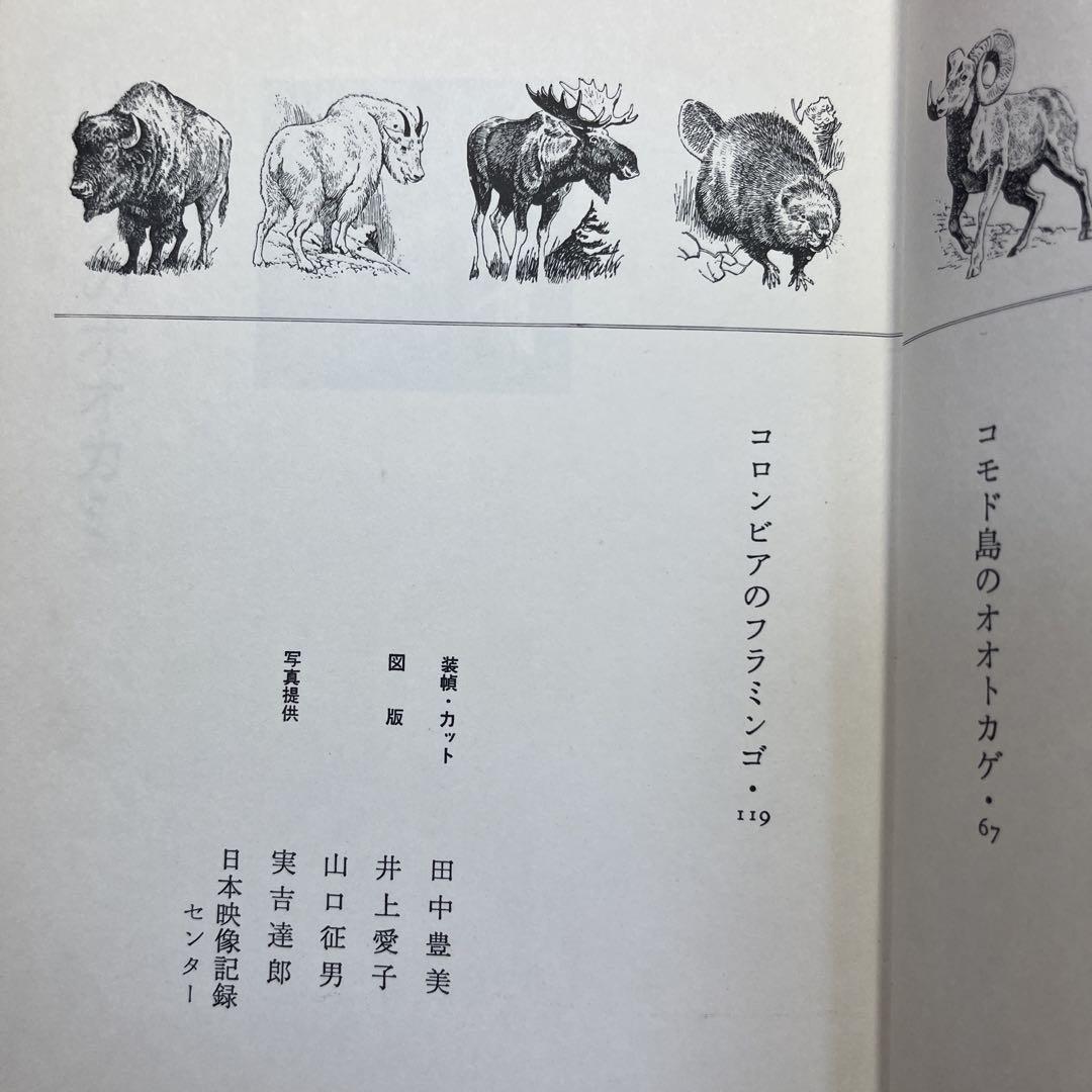 【絶版希少】野生動物をもとめて テレビ取材班とともに　 実吉達郎