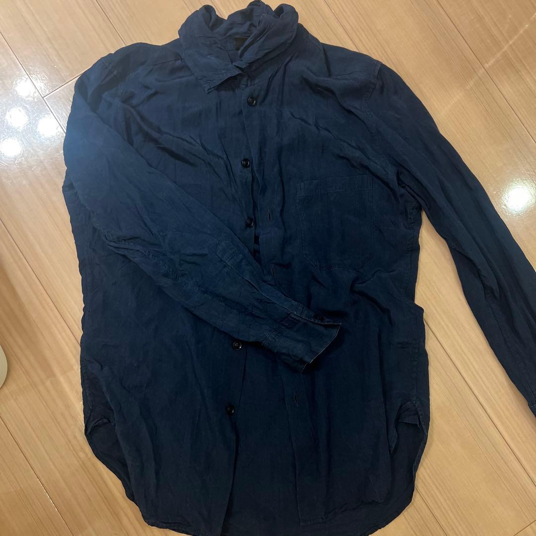Y's ネイビー 長袖シャツ