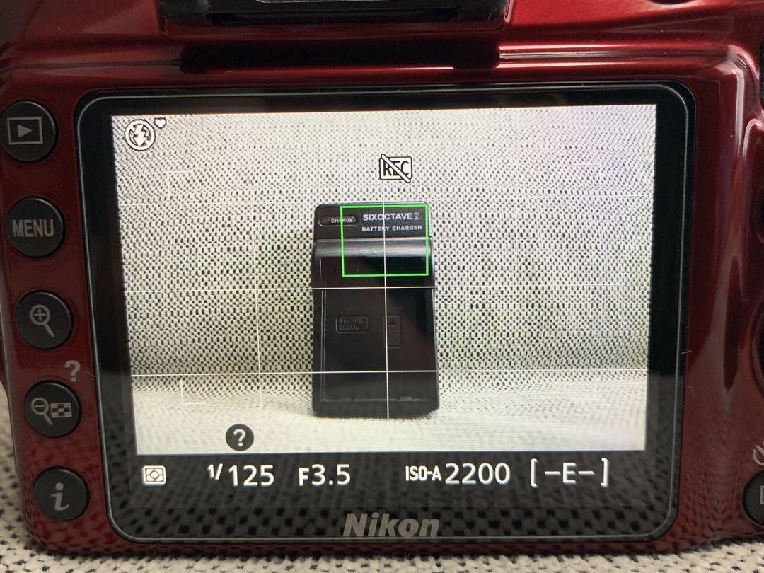 はぽん　D3400 18-55 VR II 標準レンズキット　RED