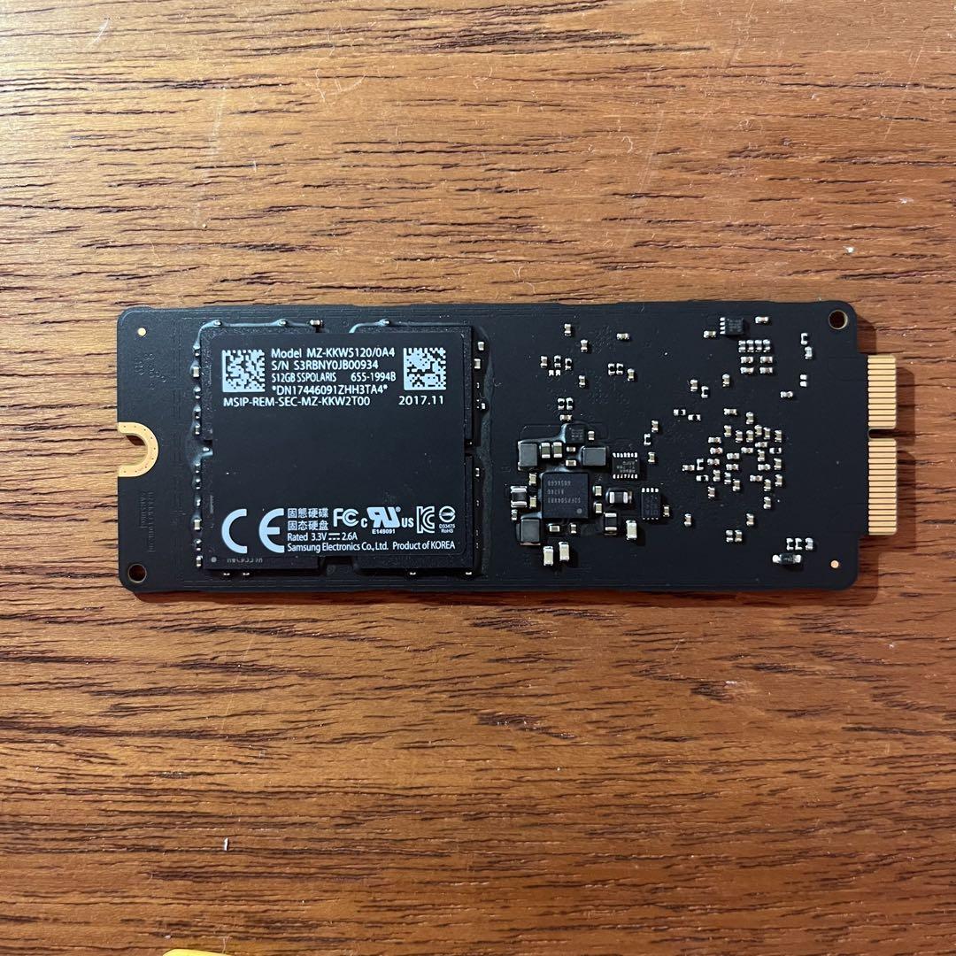 Apple純正SSD 512GB/SAMSUNG/ MZ-KKWS120/0A4 Apple純正SSD 512GB/SAMSUNG/ MZ-KKWS120/0A4 - メルカリ