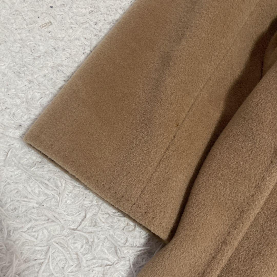 MAX mara ウエスト紐付きロングコート キャメル 42 キレイめ オフィス