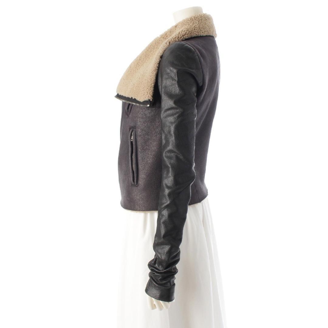 Rick Owens リックオウエンス レザー ボア ライダースジャケット