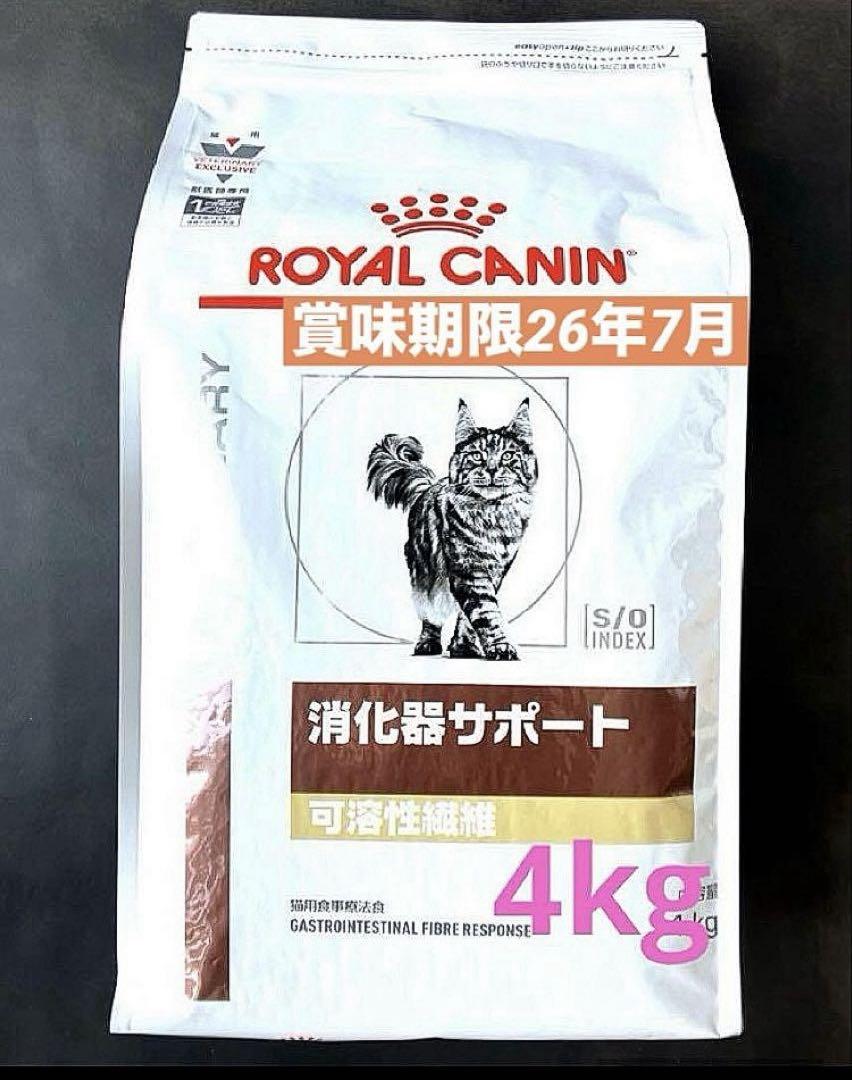ロイヤルカナン猫消化器サポート可溶性繊維ドライ4キロ×2袋賞味期限26年6月6日 ロイヤルカナン猫用消化器サポート可溶性繊維ドライ4キロ 賞味