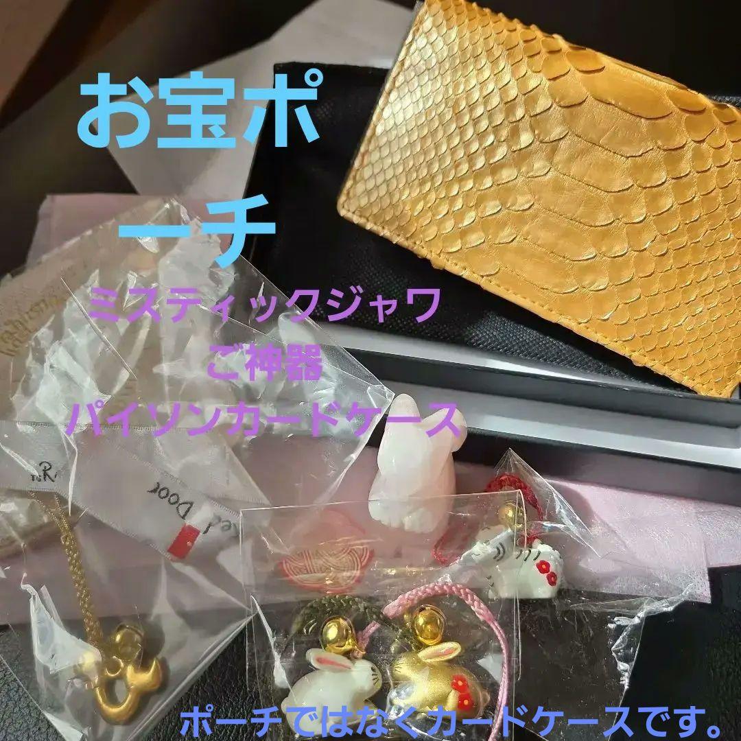 お宝ポーチ　長野いづみパイソンカードケース　コースター