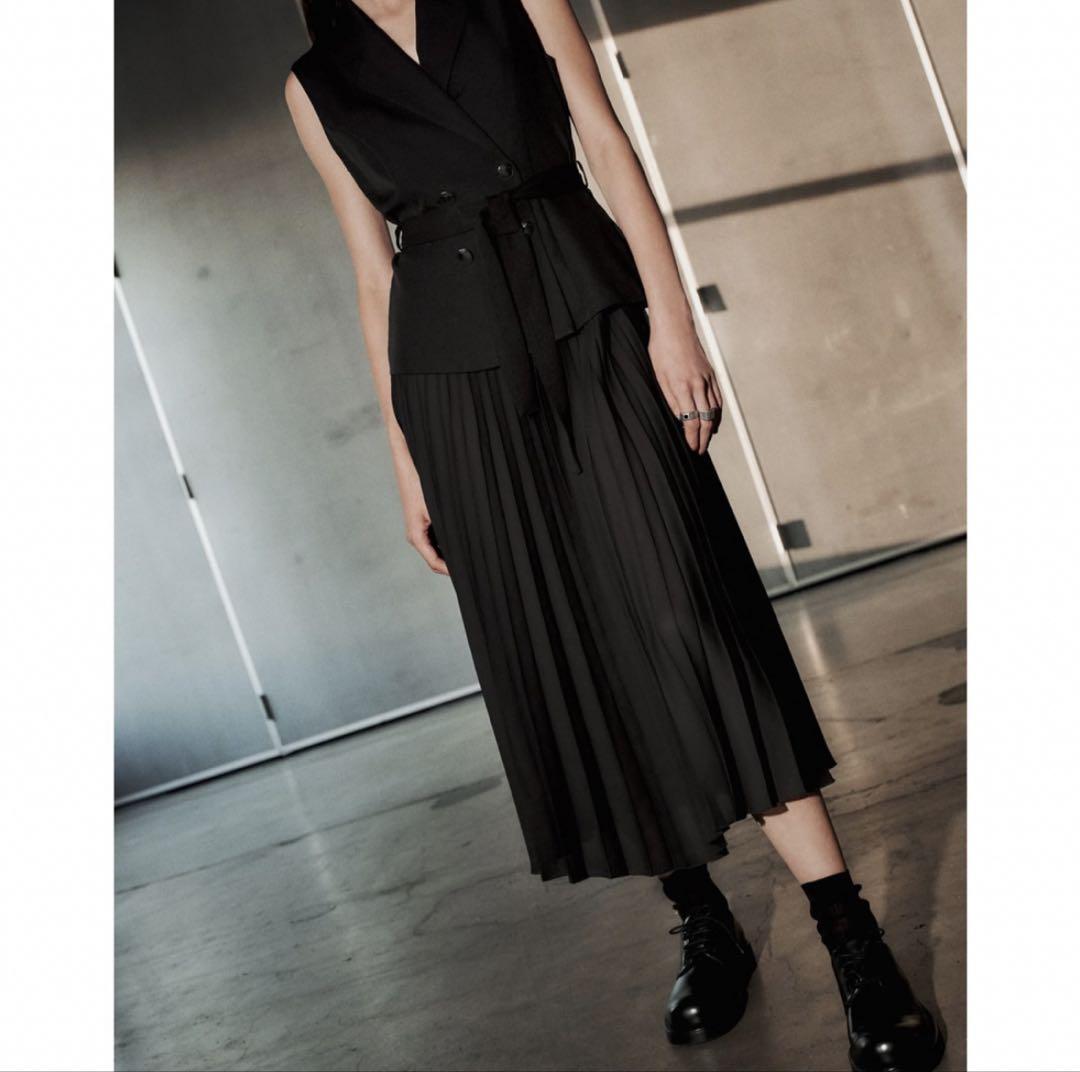 ZARA ザラ プリーツ ベストワンピース S - メルカリ