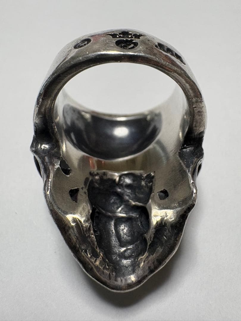 ガボラトリー　ミディアムラージスカルリング　18号