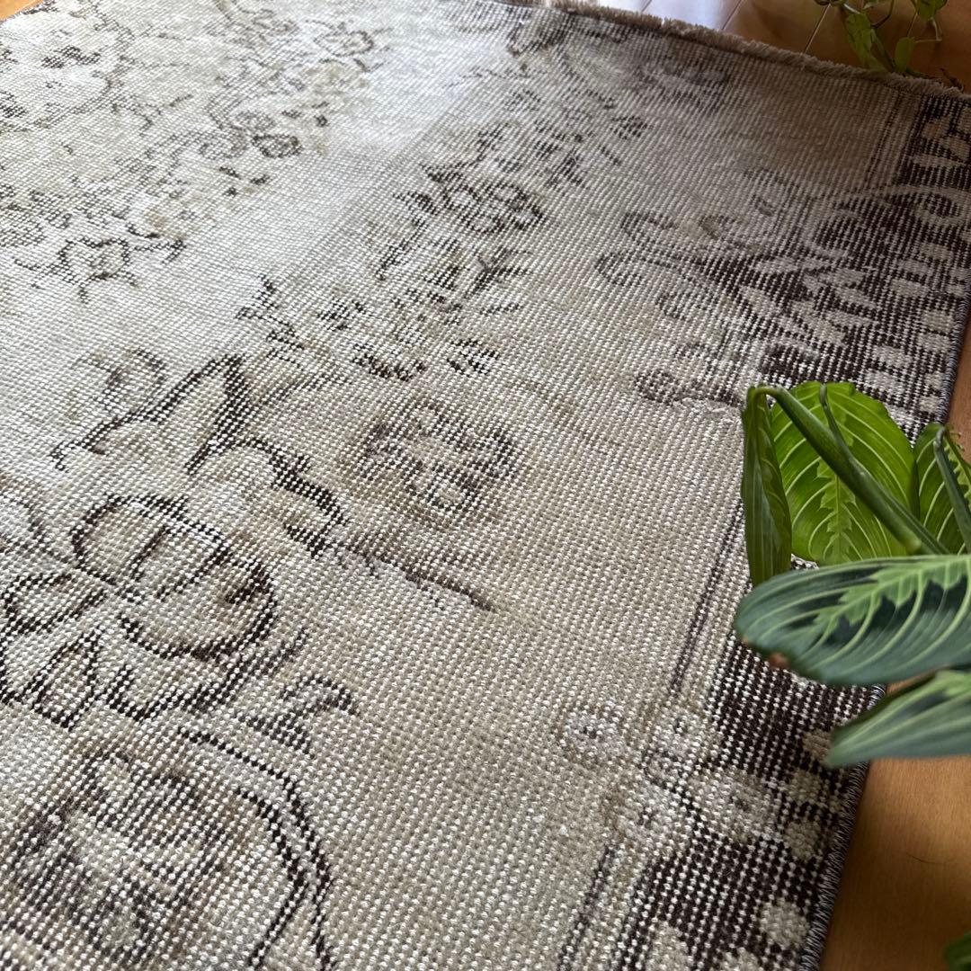 83.5×143ナチュラルボタニカル 淡ベージュブラウン